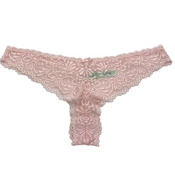 Honeydew Intimates Lace Thong XL Pink Panty Underwear NWOT - Picture 1 of 4